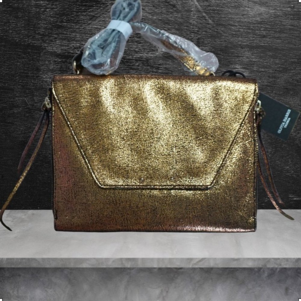 Olivia Harris Amanda leather crossbody/iPad bag